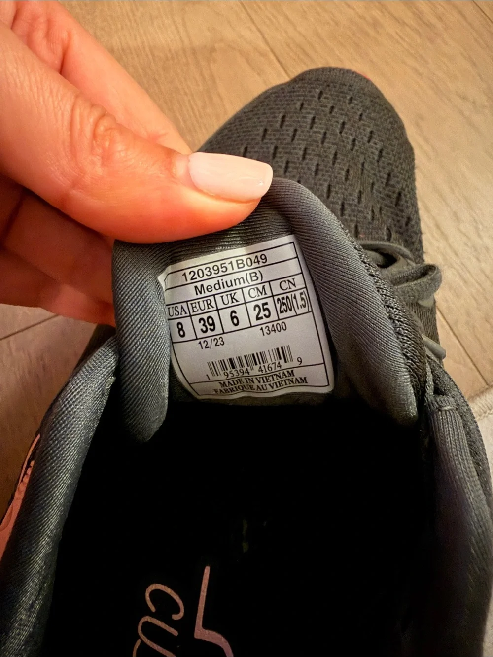 Brooks Ghost Max Women's Running Shoes — Black with Peach and Pink Accents